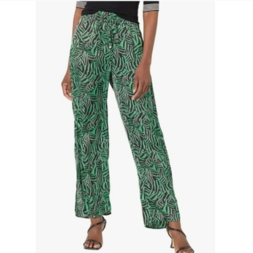 Michael Kors Pants Women’s Zebra-Print High-Slit Size Large NWT